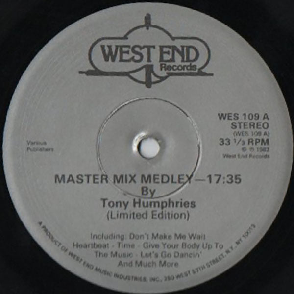 Tony Humphries / Master Mix Medley