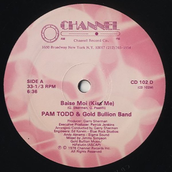 PAM TODD u0026 GOLD BULLION BAND / baise moi (kiss me) – RECORD SHOP rare groove