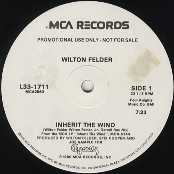 【LP】ウィルトン・フェルダー『Inherit The Wind』輸入盤レコード