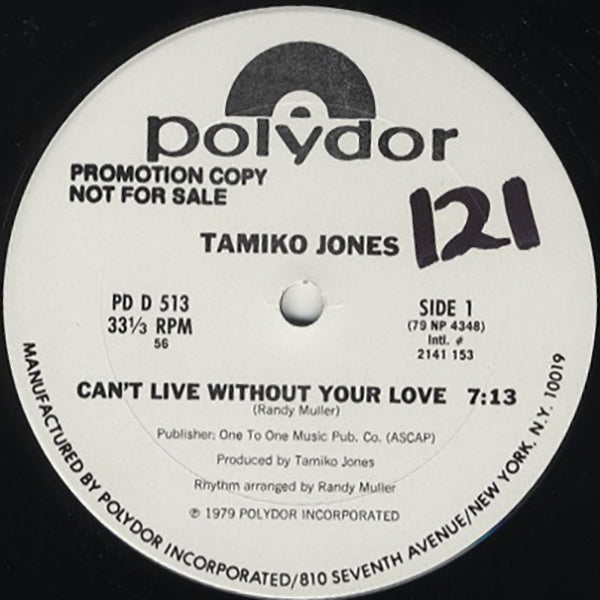 Tamiko Jones / Can't Live Without Your Love