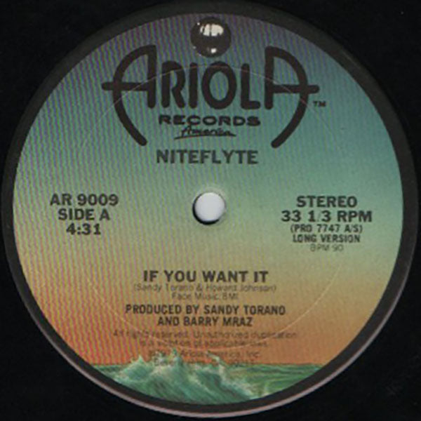 Niteflyte / If You Want It / I Wonder (If I'm Falling In Love Again)