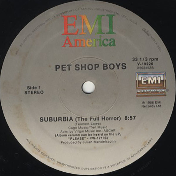 Pet Shop Boys / Suburbia