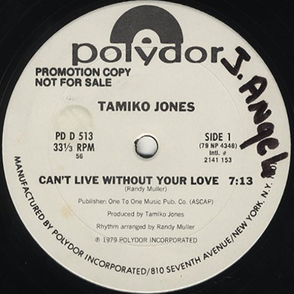 Tamiko Jones / Can't Live Without Your Love