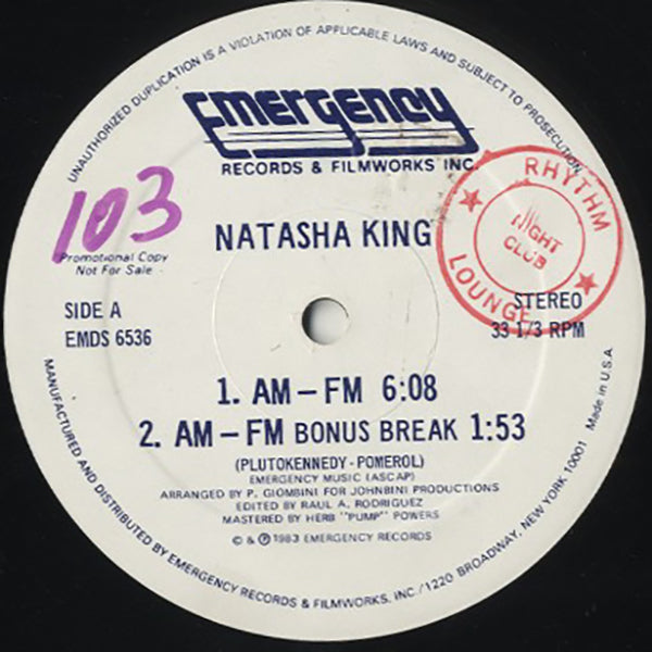 Natasha King ‎/ AM-FM