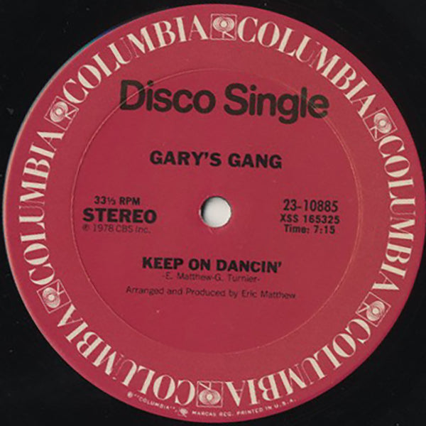 Gary's Gang / Keep On Dancin'