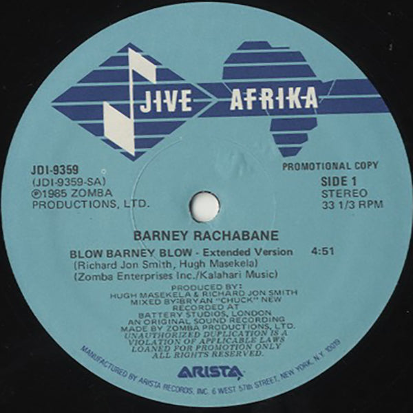 Barney Rachabane / Blow Barney Blow