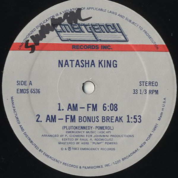 Natasha King ‎/ AM-FM