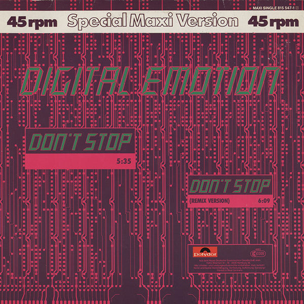 Digital Emotion / Don't Stop