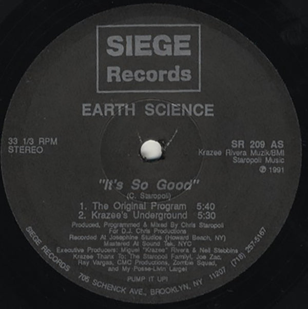 Earth Science / It's So Good