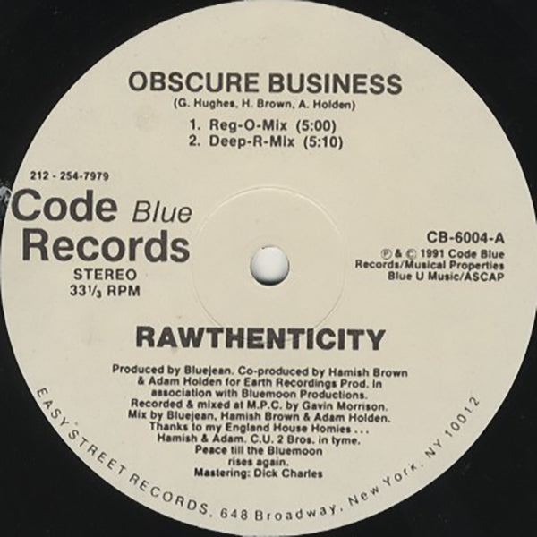 Rawthenticity / Obscure Business