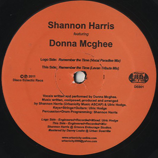 Shannon Harris Featuring Donna Mcghee / Remember The Time