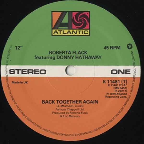 Roberta Flack Featuring Donny Hathaway / Back Together Again / Only Heaven Can Wait