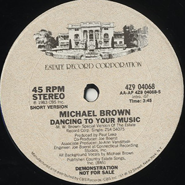 Michael Brown / Dancing To Your Music
