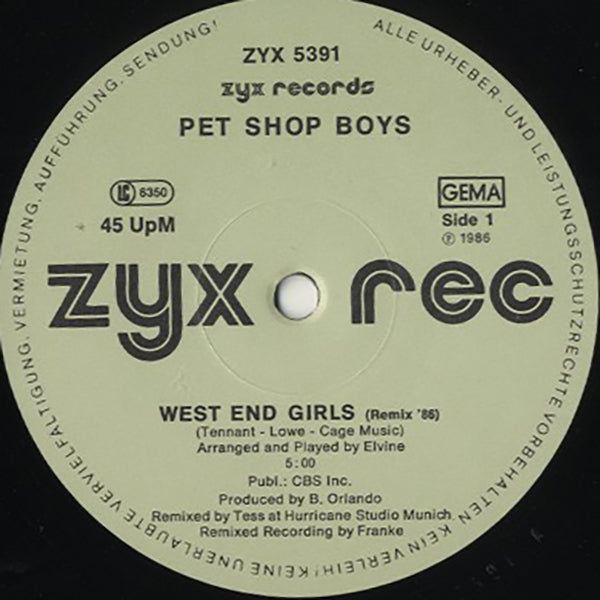 Pet Shop Boys / West End Girls (Remix '86)
