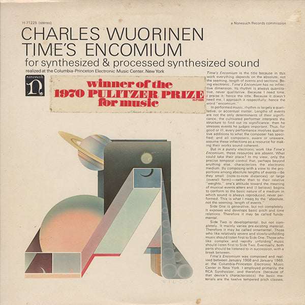 Charles Wuorinen / Time's Encomium (For Synthesized & Processed Synthesized Sound)