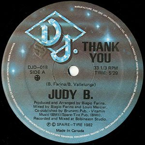 JUDY B. / thank you