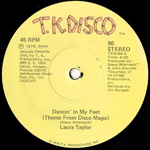 LAURA TAYLOR / dancin' in my feet (theme from disco magic)
