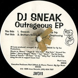 DJ SNEAK / outrageous ep