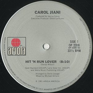 CAROL JIANI / hit'n run lover
