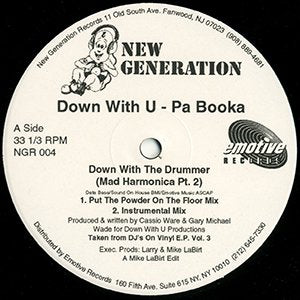 DOWN WITH U-PA BOOKA / down with the drummer (mad harmonica pt. 2)