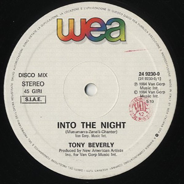 TONY BEVERLY / into the night