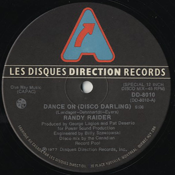 RANDY RAIDER / dance on (disco darling)