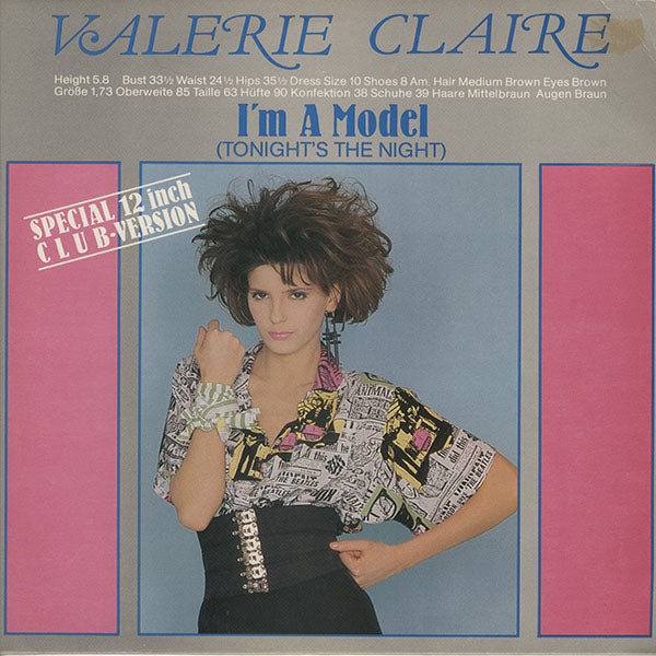 Valerie Claire / I'm A Model (Tonight's The Night) (Club Version)