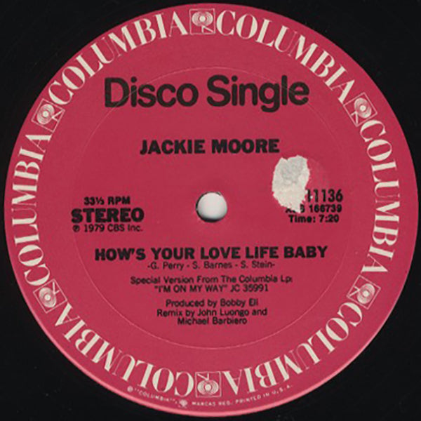 Jackie Moore / How's Your Love Life Baby